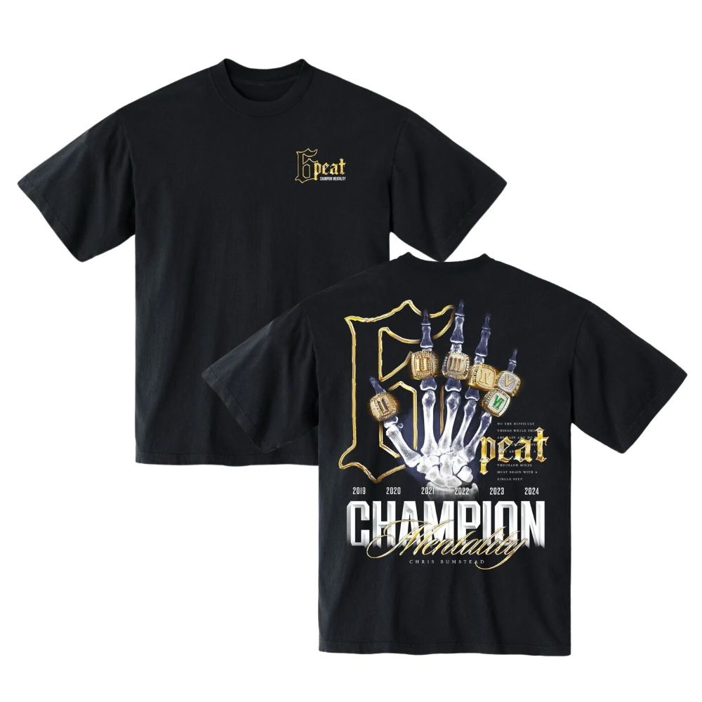 Chris Bumstead “6 PEAT” T-Shirt | Cbum Classic Physique | Size L